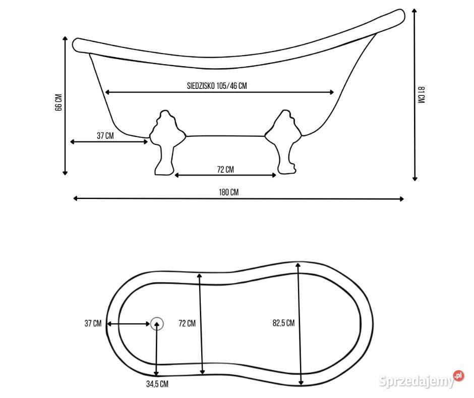 Wanna wolnostojąca Rustykalna Elusso 180 retro Poznań
