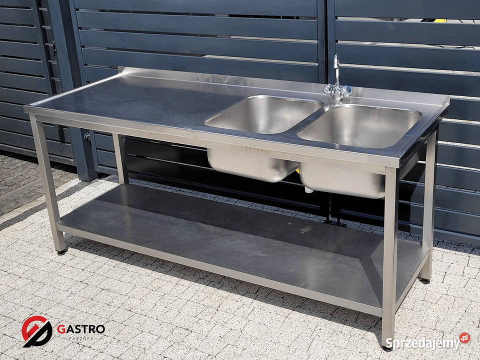 Zlew gastronomiczny 2komorowy 190x70x85