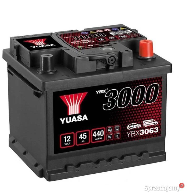 Akumulator Yuasa Standard 12V 45Ah 440A Prawy Akumulatory podkarpackie
