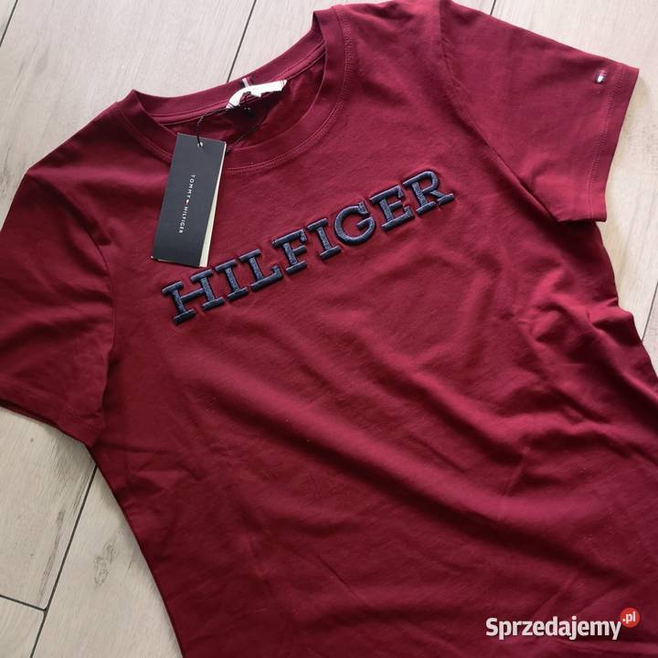 bordowa koszulka bawełniana xs Odzież damska Warszawa