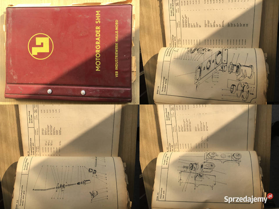 Motorgrader SHM Instrukcja serwisowa VEB sprzedam
