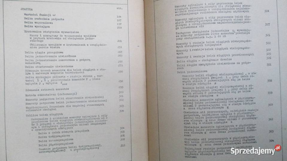 Tablice inżynierskie inżynieria matematyka Łódź