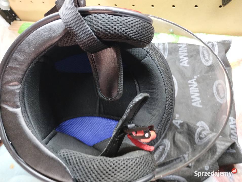 Kask otwartyskuter Quad czerwony M5960 Krotoszyn