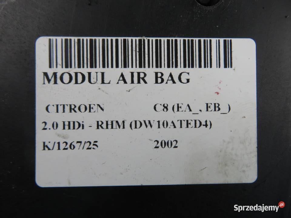 MODUŁ AIRBAG CITROEN C8 EA EB 1400988580 sprzedam