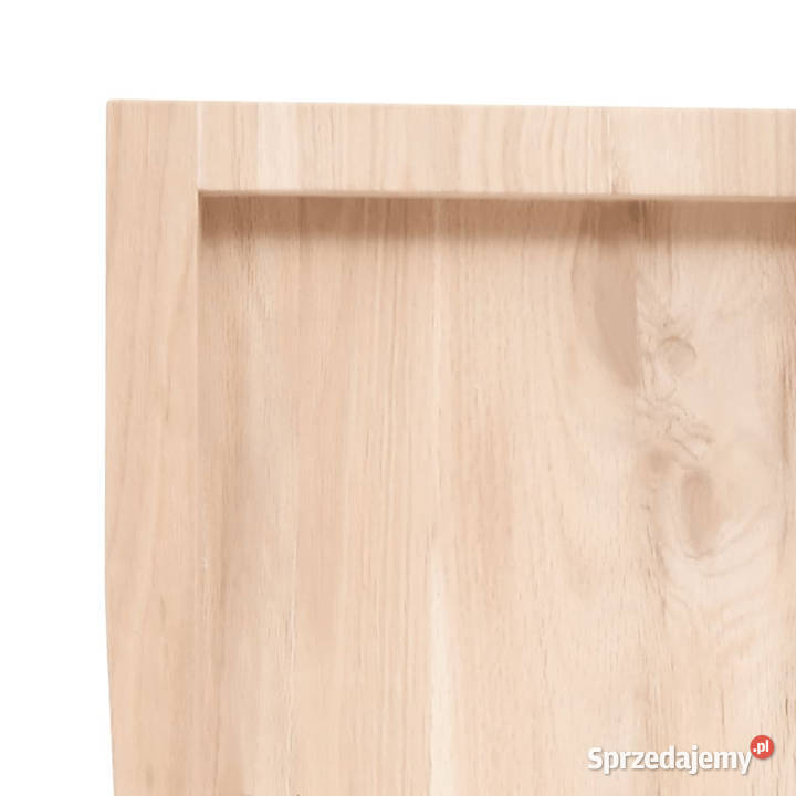 Blat stołu 60x40x24 surowy lity dąb naturalną