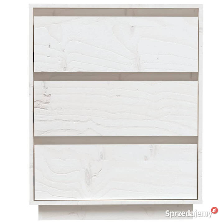 Szafka biała 60 x 34 x 75 lite drewno sosnowe