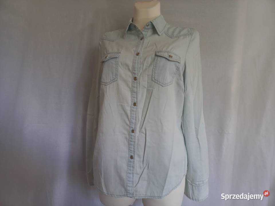 Koszula damska Jeans jasny cienki r M Look stan Białystok
