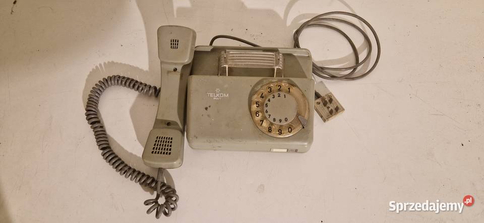 Stacjonarny telefon obrotowy Telekom RWT Tulipan Telefony przewodowe Złoczew