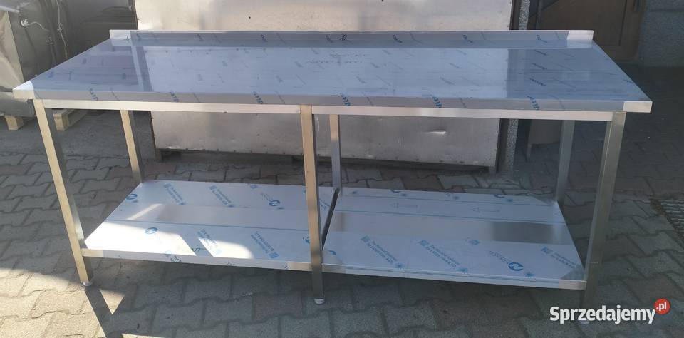 Stół gastronomiczny z półką 220x70x85 Słupia Kapitulna