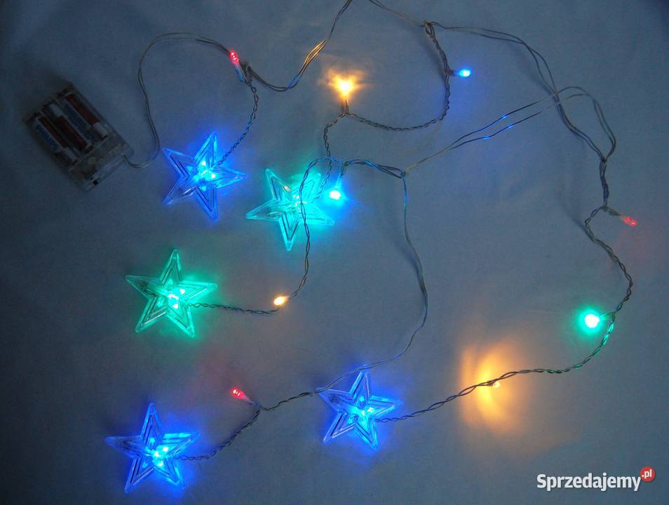 Gwiazdy kurtyna girlanda świetlna 14 LED Lublin