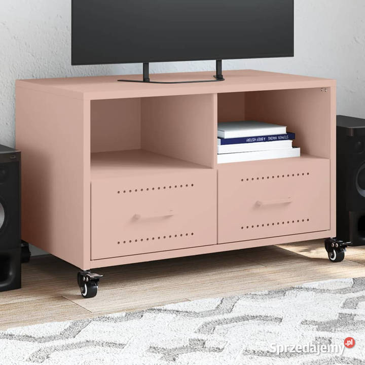 Szafka RTV różowa 68x39x435 stal WM846699 Warszawa