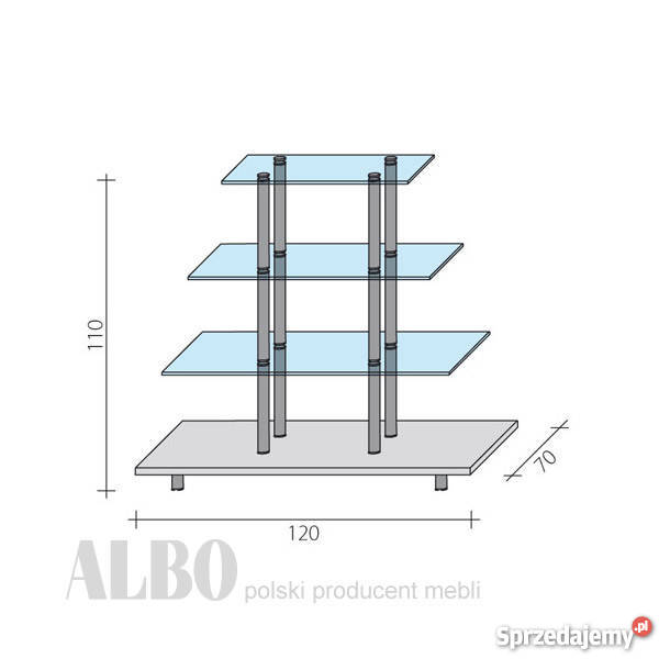 Ekspozytor sklepowy kaskada producent mebli Olsztyn