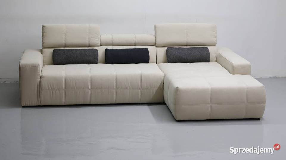 TCB DESIGN narożnik regulowane zagłówki sofa 76cm Poznań