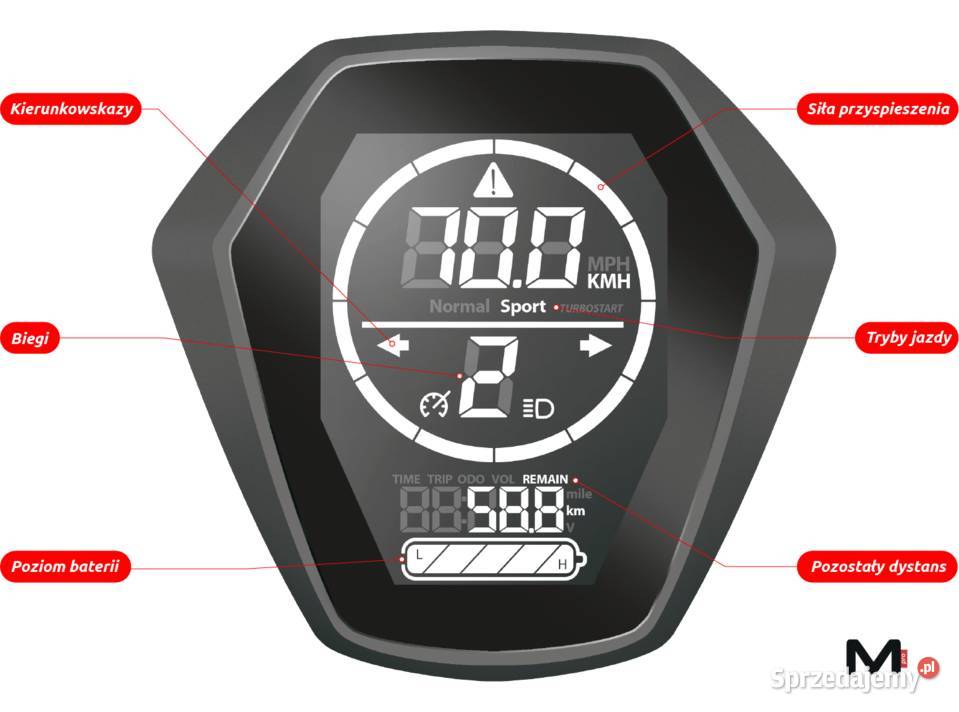 Hulajnoga elektryczna Motus Pro 10 Sport GT 52V opolskie Byczyna