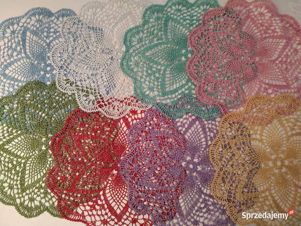 Błyszczące kolorowe serwetki ręcznie robione na Lublin