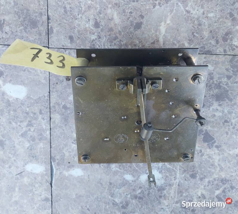 733 Mechanizm zegara linkowego żyłkowego GB P655 Antyki sprzedam
