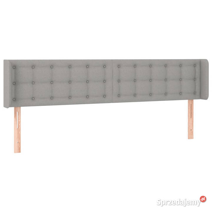 Zagłówek uszak jasnoszary 183x16x7888 tkanina mazowieckie Warszawa