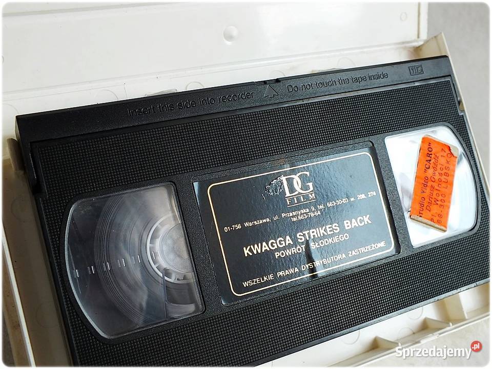 Kaseta VHS Powrót Słodkiego Kwagga Strikes Back komedia sprzedam