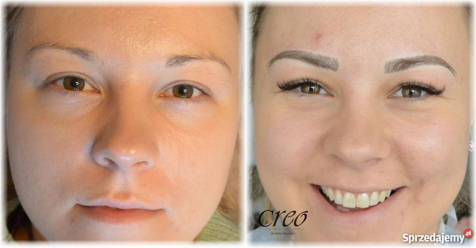 Makijaż permanentny Rzeszów brwi piórkowe