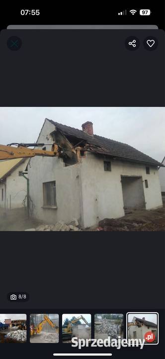 Wyburzenia rozbiórka kucie młotem posadzek Świdnica usługi budowlane