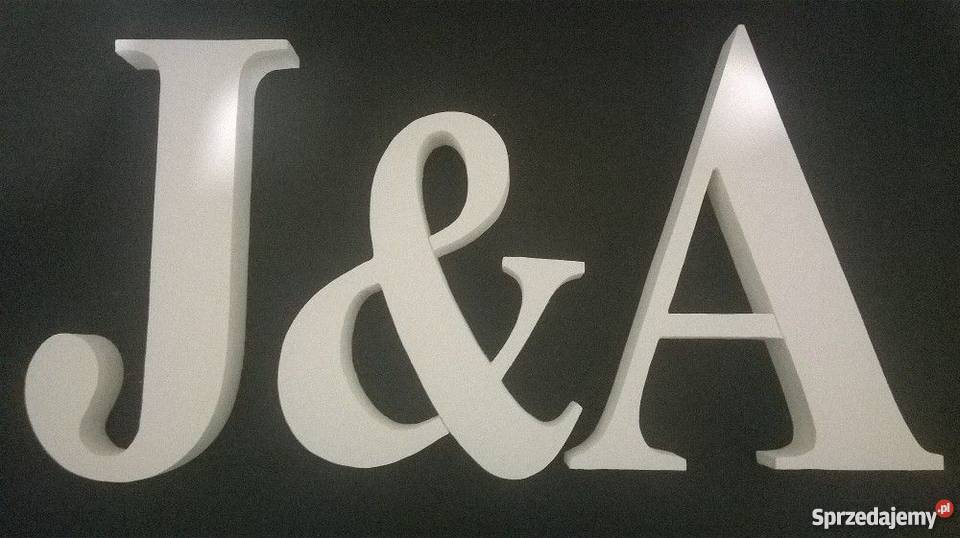 Litery styrodur styropian LITERY INICJAŁY Wrocław