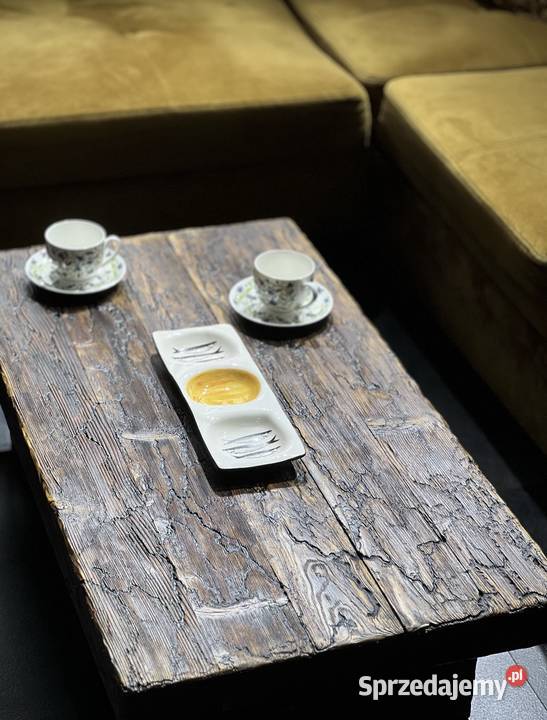 Drewniany stolik kawowy Stoliki kawowe i ławy śląskie Rybnik