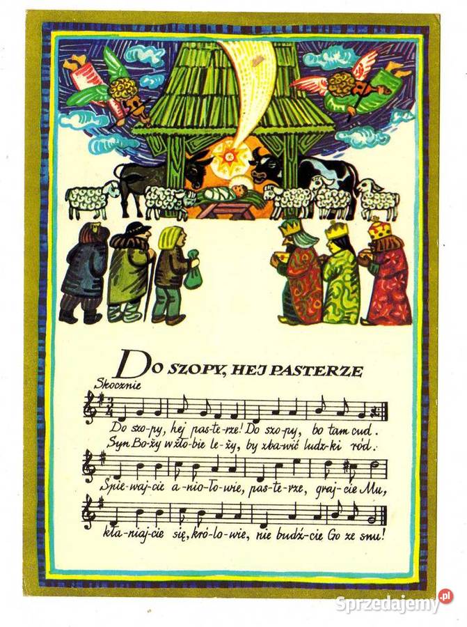 DO SZOPY HEJ PASTERZE POCZTÓWKA ŚWIĘTA Krynki sprzedam