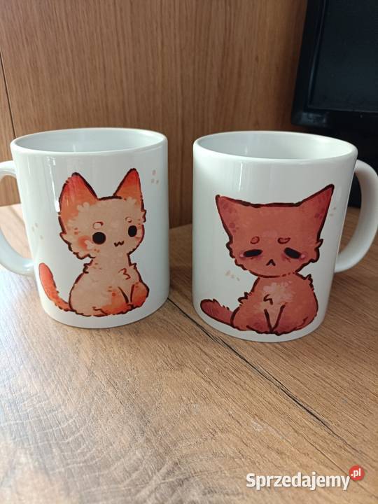 Kubek do kawy plus kubek do herbaty kot koty