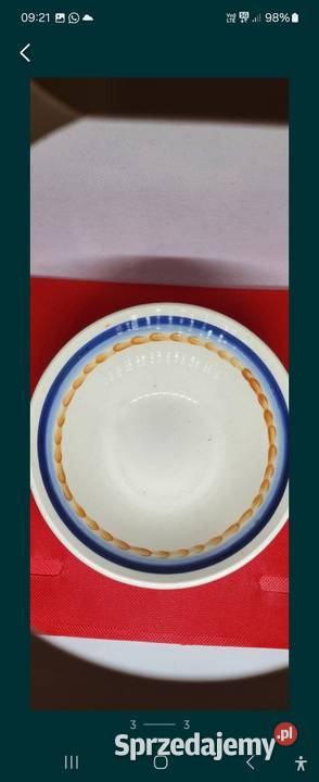 Pamiątki z PRL miseczka z porcelany Porcelana i szkło Gliwice