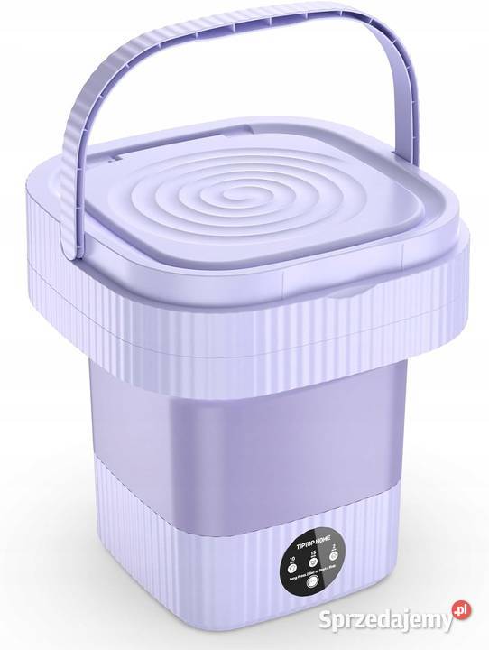 Przenośna mini pralka 10 L składana purpurowa Myszyniec