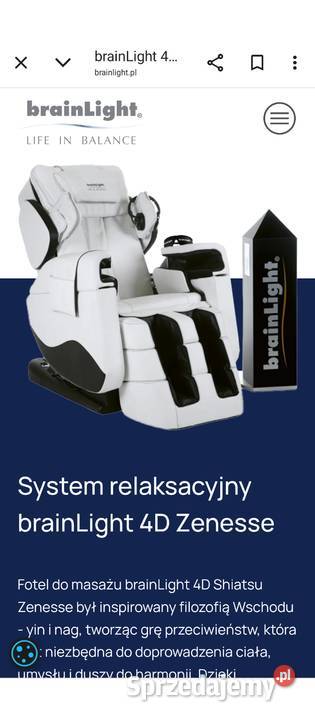 Fotel do masażu rehabilitacji masujący 4D Radom sprzedam