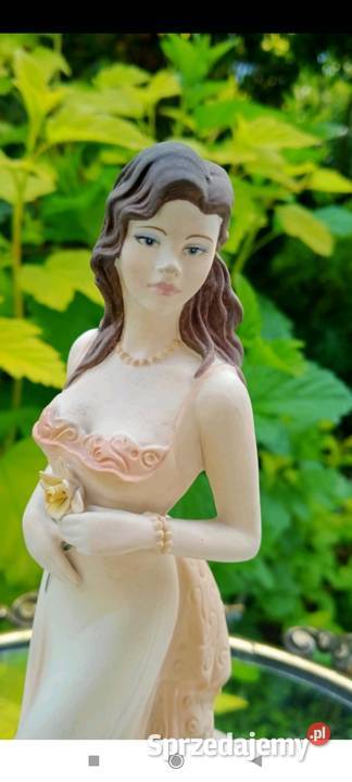 COALPORT WIEK ELEGANCJI LETNI SPACER FIGURKA Porcelana i szkło Pabianice