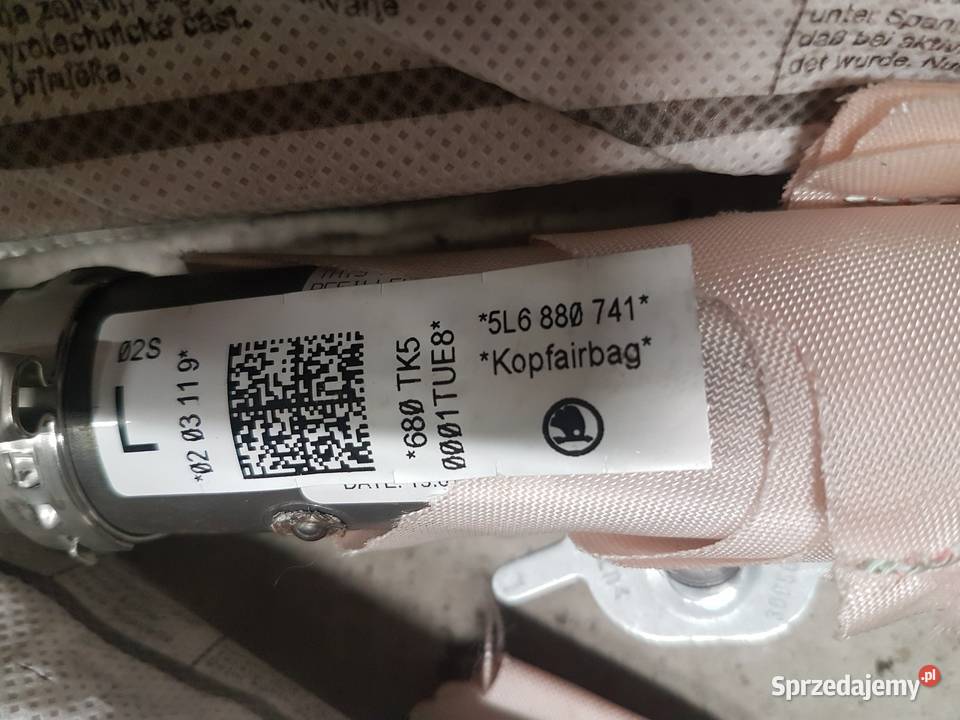 SKODA YETI KURTYNA POWIETRZNA LEWA PRAWA wielkopolskie Turek