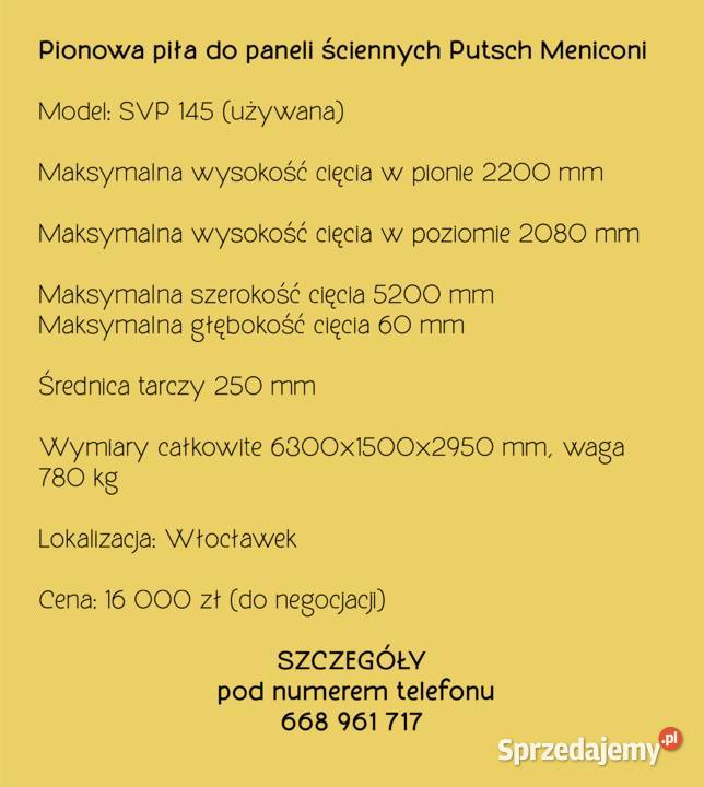 Putsch meniconi Svp 145 Włocławek