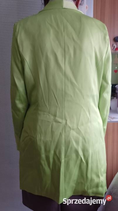 36S RIVER ISLAND Zielona marynarka z wiązaniem z