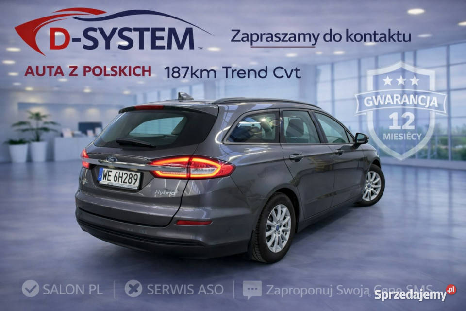 Ford Mondeo Hybrid 23r Salon Polska 1Wł 20 automatyczna Białystok