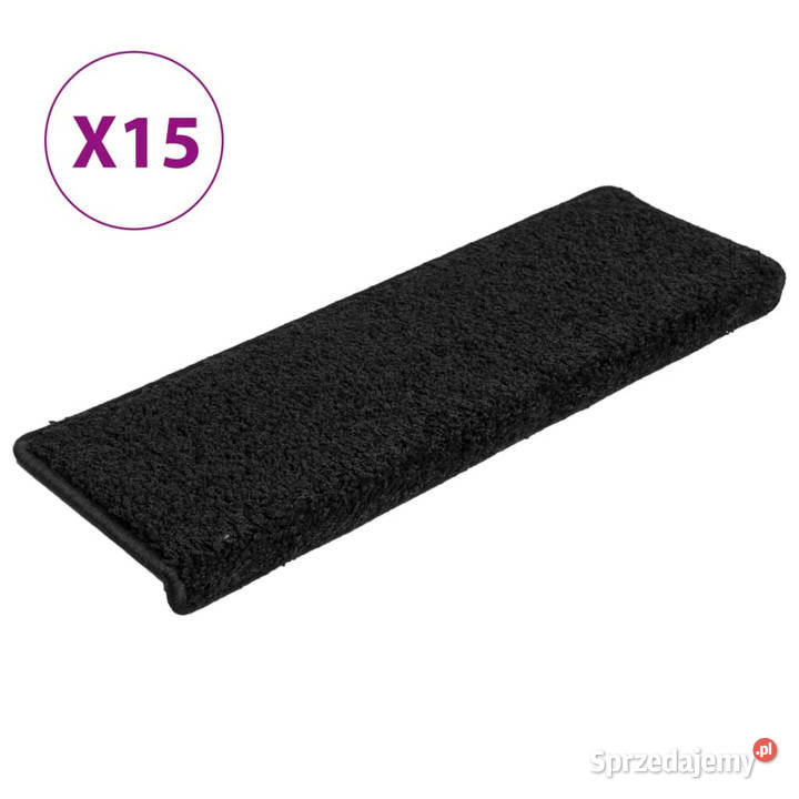 Nakładki na schody 15 65x21x4 czarne WM134576 Warszawa