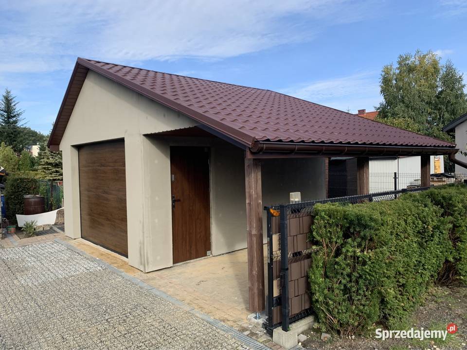 Garaż szkieletowy drewniany 24m2 wiata 15m2 małopolskie Wola Skrzydlańska sprzedam