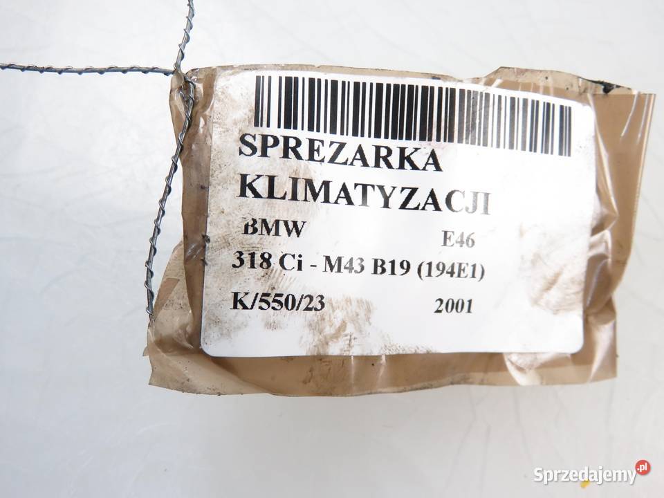 KOMPRESOR KLIMATYZACJI BMW E46 8386837 Kompresory klimatyzacji sprzedam