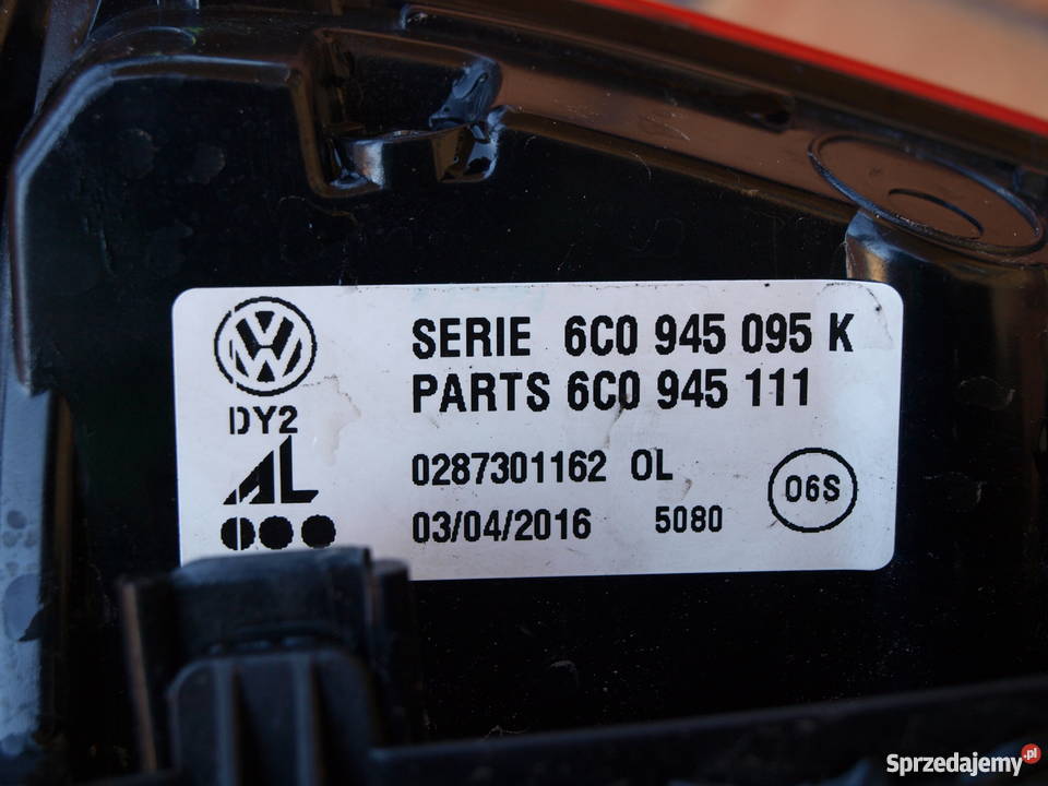VW Polo lampa tylna lewa 2014 2017r europa Motoryzacja Kalisz