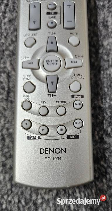 Pilot audio DENON RC1034 wysyłka Wieże i miniwieże Kraków