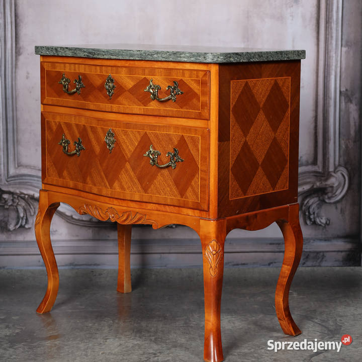 ARTexpert Komoda Ludwik marmurowy blat vintage