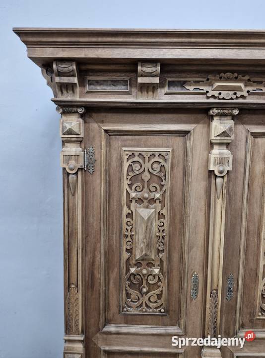 Piękna Orzechowa Szafa Eklektyczna AntykiMarki Marki