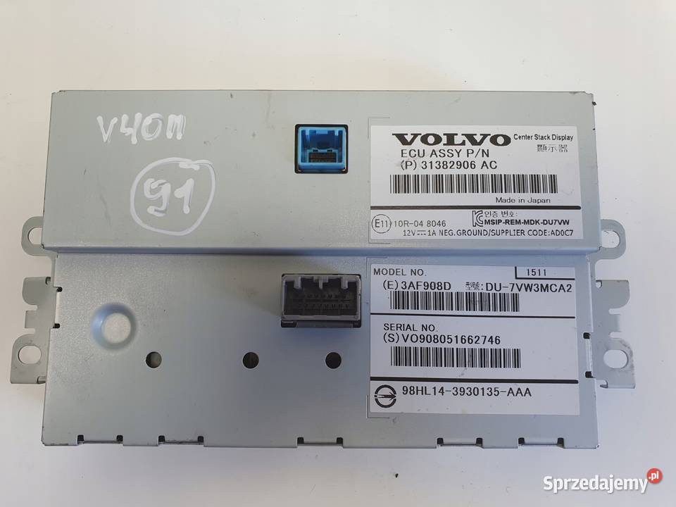 Volvo V70 III S80 II XC60 EKRAN NAWIGACJI