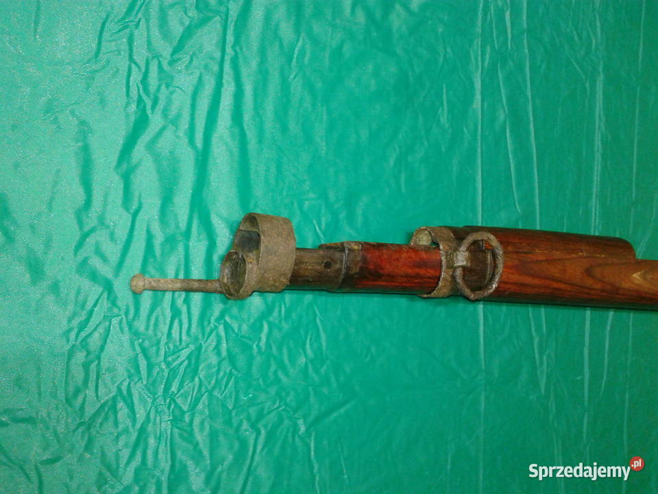 drewniana kolba Mauser 98 nakładka zaczep paska Skiereszewo