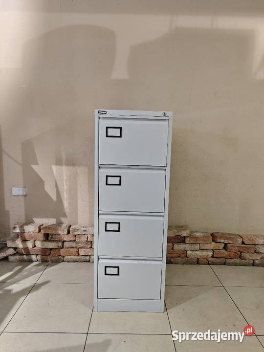 Szafa kartotekowa stalowa 4 szuflady – pełny wysuw, biurowa / warsztatowa