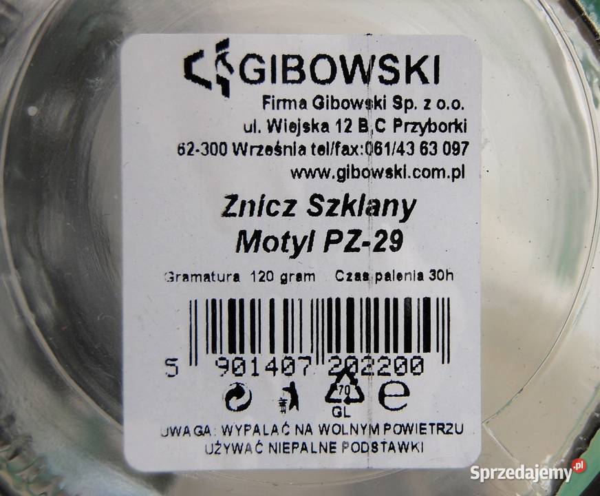 Znicz lampion kwiat lilia Gibowski 25 30 h