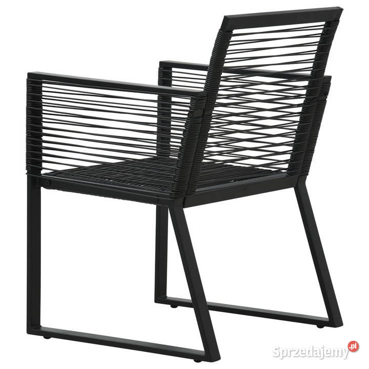 7cz zestaw mebli ogrodowych rattan PVC czarny sprzedam