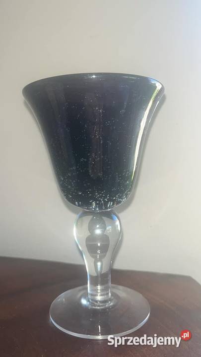 Kielich szkło artystyczne fioletowa czara Gdańsk sprzedam