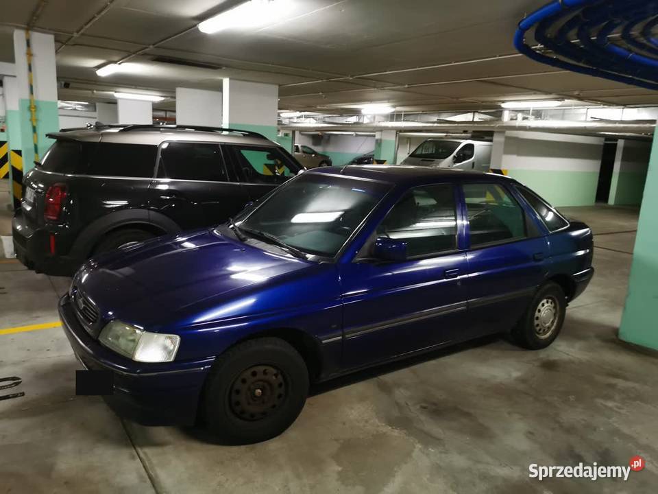 Ford Escort 1616V Benzyna 1993 Granatowy Zarejestrowany w Polsce Warszawa
